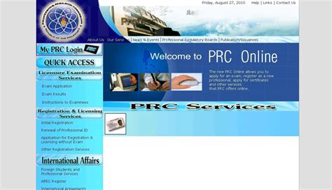 professional regulation commission website